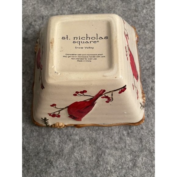 St Nicholas Square Small Square Bowl #538 - Picture 4 of 4